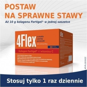 4 Flex o smaku czarnej porzeczki 30 saszetek