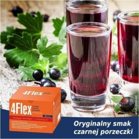 4 Flex o smaku czarnej porzeczki 30 saszetek