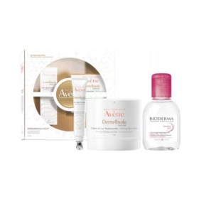 AVENE Zestaw DermAbsolu Krem na dzień 40 ml + krem pod oczy 15 ml + Bioderma Sensibio H20 100 ml