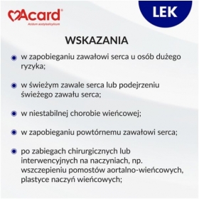 Acard 150 mg 60 tabletki dojelitowe