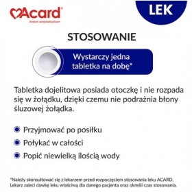 Acard 150 mg 60 tabletki dojelitowe