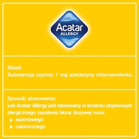 Acatar Allergy aerozol do nosa 10 ml