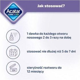 Acatar Care Kids aerozol do nosa 15 ml