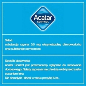 Acatar Control aerozol do nosa 15 ml