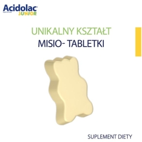 Acidolac Junior o smaku białej czekolady 20 tabletek
