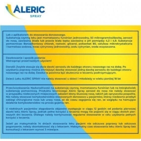 Aleric Spray Aerozol do nosa 0,05 g 60 dawek