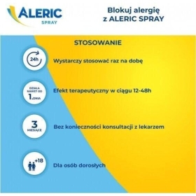 Aleric Spray aerozol do nosa, zawiesina 140 dawek
