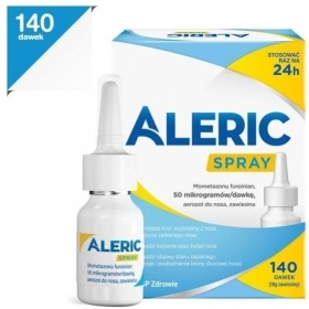 Aleric Spray aerozol do nosa, zawiesina 140 dawek
