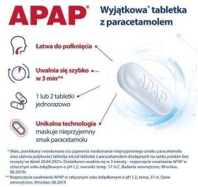 Apap 500 mg 12 tabletek