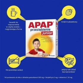 Apap Przeziębienie Junior proszek 6 saszetek