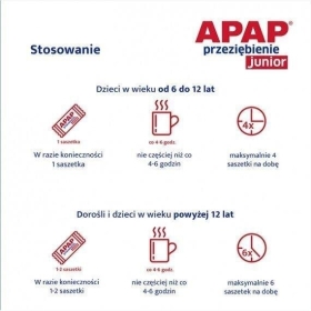 Apap Przeziębienie Junior proszek 6 saszetek