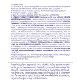Aviomarin 50 mg 5 tabletek