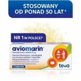 Aviomarin 50 mg 5 tabletek
