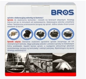 BROS-spirale na komary z dekoracyjną osłonką stalową 6 sztuk