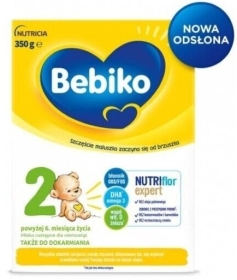 Bebiko 2 mleko następne dla niemowląt powyżej 6. miesiąca życia 350g