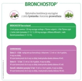Bronchostop Duo na kaszel syrop 200ml (Data ważności 31.12.2023)