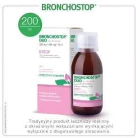 Bronchostop Duo na kaszel syrop 200ml (Data ważności 31.12.2023)