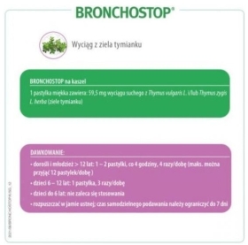 Bronchostop na kaszel 20 pastylek