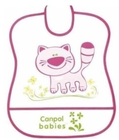 CANPOL Śliniak  plastikowy miękki 2/919