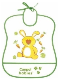 CANPOL Śliniak  plastikowy miękki 2/919