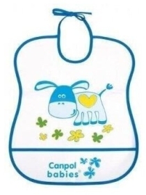 CANPOL Śliniak  plastikowy miękki 2/919