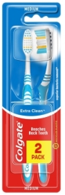 COLGATE Szczoteczka do zębów Extra Clean Medium 2 pack