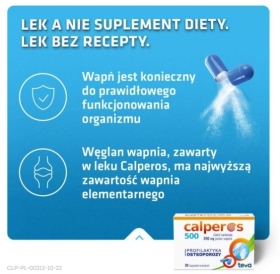 Calperos 500 200 mg Ca2+ 30 kapsułek