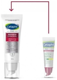 Cetaphil pro redness krem nawilżający na noc 50 ml. Zmniejszający zaczerwienienie