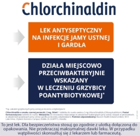 Chlorchinaldin o smaku czarnej porzeczki 40 tabletek