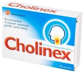 Cholinex 16 pastylek do ssania