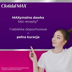 Clotidal MAX tabletki dopochwowe 0,5 g 1 tabletka
