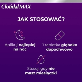 Clotidal MAX tabletki dopochwowe 0,5 g 1 tabletka