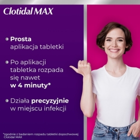 Clotidal MAX tabletki dopochwowe 0,5 g 1 tabletka