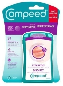 Compeed Dyskretny Plaster Leczniczy Na Opryszczkę 15 sztuk