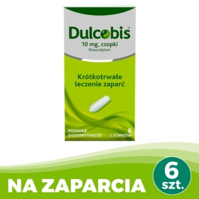 Dulcobis czopki doodbytnicze 10 mg 6 sztuk