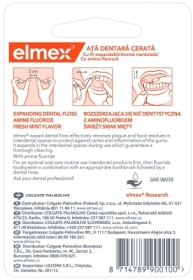 ELMEX Nić dentystyczna woskowana - miętowa 50 m