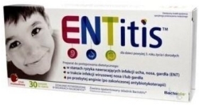 ENTitis smak truskawkowy 30 pastylek