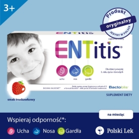 ENTitis smak truskawkowy 30 pastylek