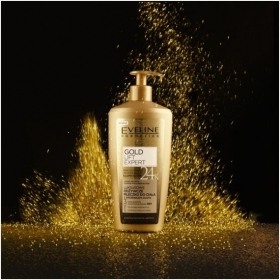 EVELINE LUXURY EXPERT 24K Odżywcze Mleczko do ciała z drobinkami złota 350 ml