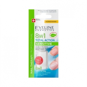 EVELINE NAIL THERAPY 8w1 TOTAL ACTION Odżywka do paznokci Sensitive 12 ml