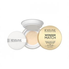 EVELINE WONDER MATCH TRANSCULENT LOOSE SETTING Puder z pyłem ametystowym