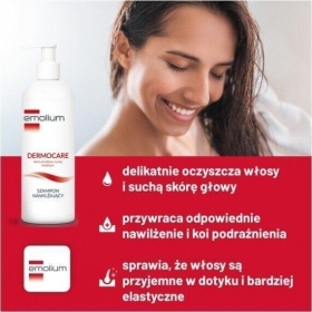 Emolium DERMOCARE Szampon nawilżający 400 ml