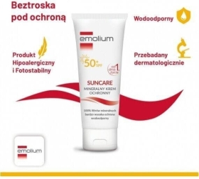 Emolium SUNCARE mineralny krem ochronny z filtrem SPF 50+ 50 ml