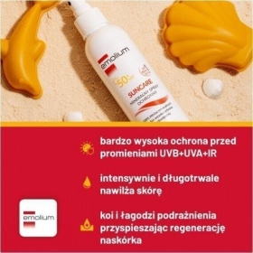 Emolium SUNCARE mineralny spray ochronny SPF 50+ od 1. dnia życia 100 ml