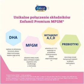 Enfamil Premium MFGM 2 Mleko następne dla niemowląt 1200 g