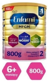 Enfamil Premium MFGM 2 Mleko następne dla niemowląt 800 g