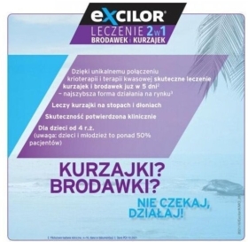 Excilor 2w1 Leczenie Brodawek i Kurzajek