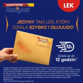 Famotydyna Ranigast 0,02g 30 tabletek powlekanych