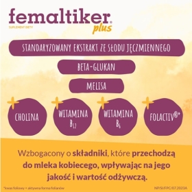 Femaltiker plus smak czekoladowy 12 saszetek