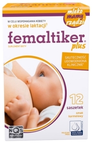 Femaltiker plus smak karmelowy 12 saszetek